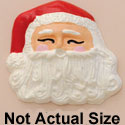 9188 - Santa Face Beard Curly - Resin Decoration (12 per package)