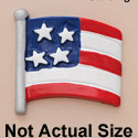 9287 ctlf - USA Flag - Resin Decoration (12 per package)