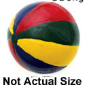 9302 - Beach Ball Striped Medium - Resin Decoration (12 per package)