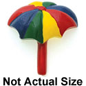 9303 - Beach Umbrella Striped Medium - Resin Decoration (12 per package)