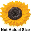 9402 tlf - Flower Sunflower Yellow Large - Resin Decoration (12 per package)