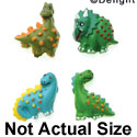 9417 ctlf - Dinosaur Mini 4 Assorted - Resin Decoration (12 per package)