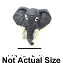 9418 ctlf - Elephant Face Mini - Resin Decoration (12 per package)