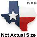 9485 ctlf - Texas Lone Star Jumbo - Resin Decoration (12 per package)