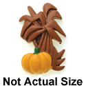 9542* - Corn Stalk With Pumpkin Large - Resin Decoration (12 per package)