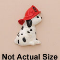 9796 - Dog Dalmatian Hat On Mini - Resin Decoration (12 per package)