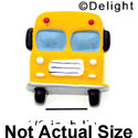 9820 tlf - School Bus Front Large - Resin Decoration (12 per package)