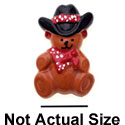 9943 - Cowboy Bear Mini - Resin Decoration (12 per package)