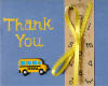 Thank You Card with resin embellishment